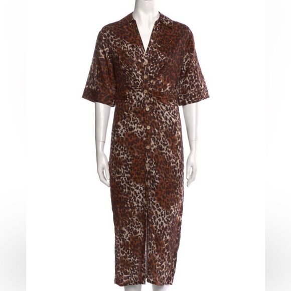 Veronica Beard Printed Linen Dress - Picture 1 of 3